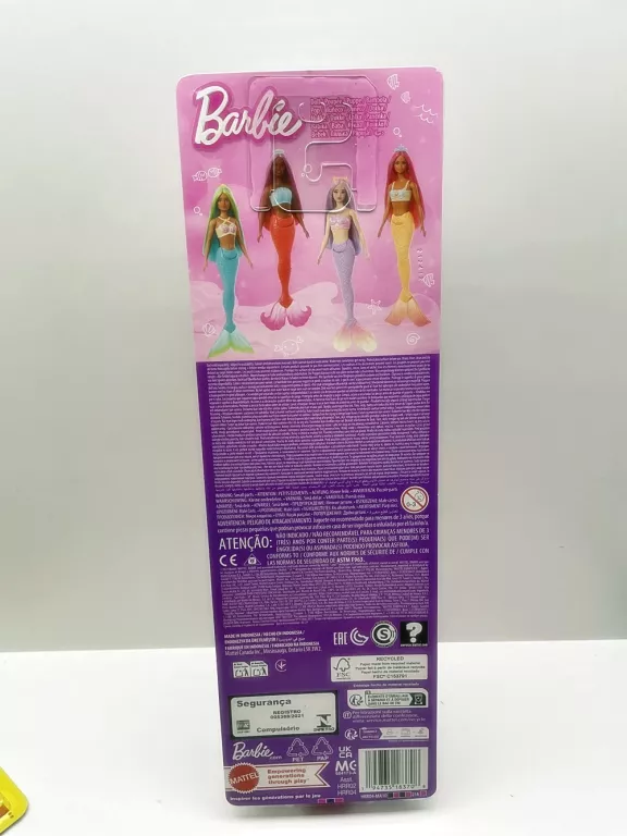 LALKA BARBIE SYRENKA POMARAŃCZOWY OGON