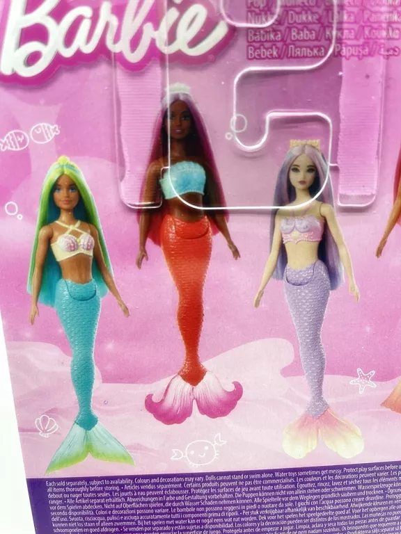 LALKA BARBIE SYRENKA POMARAŃCZOWY OGON