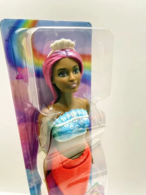 LALKA BARBIE SYRENKA POMARAŃCZOWY OGON