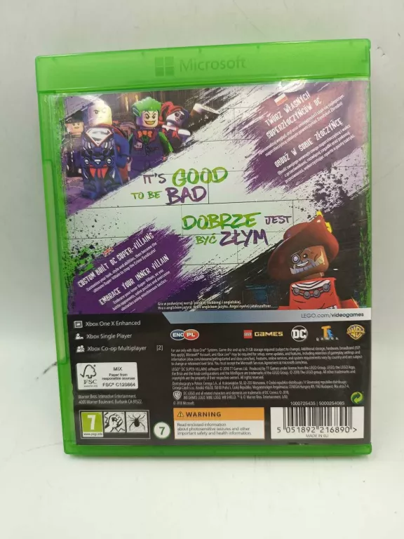 GRA LEGO DC SUPER ZŁOCZYŃCY VILLAINS XBOX ONE