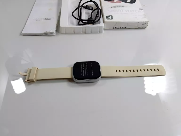 SMARTWATCH BEŻOWY