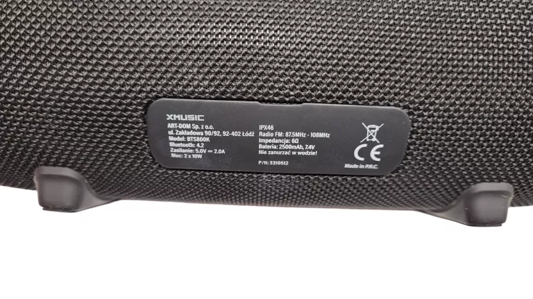 GŁOSNIK BLUETOOTH XMUSIC IPX46