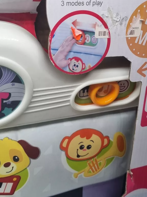 SMILY PLAY PIANINKO NA RAMĘ ŁÓŻECZKA