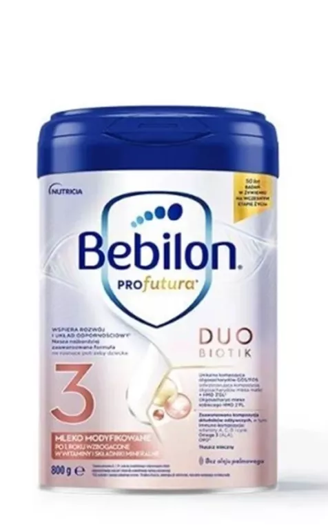 BEBILON PROFUTURA DUOBIOTIK 3 MLEKO MODYFIKOWANE PO 1. ROKU 800G