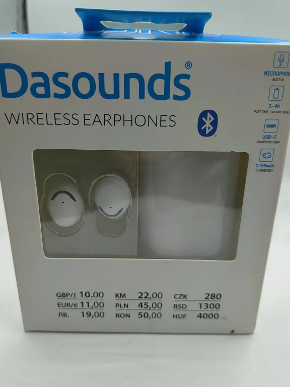 SŁUCHAWKI DASOUNDS BIAŁE