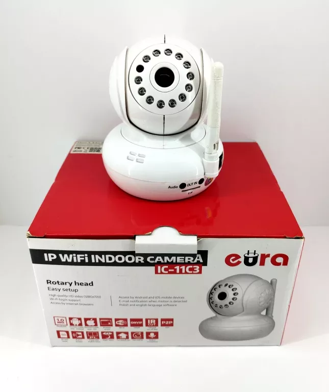 KAMERA IP WIFI ''EURA'' IC-11C3 - BEZPRZEWODOWA, WEWNĘTRZNA, P2P, 720P, H.