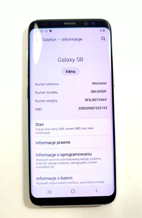 SAMSUNG GALAXY S8 SM-G950F 4GB 64GB NIEBIESKI