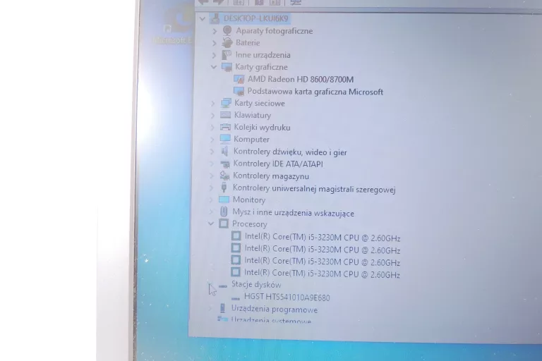 LAPTOP SAMSUNG NP510 8GB RAM 1TB I5 3 GEN OPIS