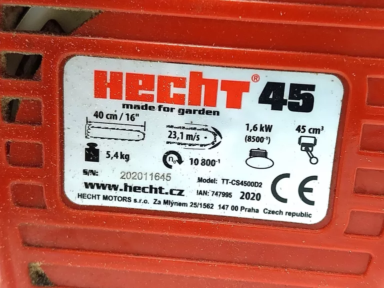 PIŁA SPALINOWA HECHT 45 1,6KW TT-CS4500D2