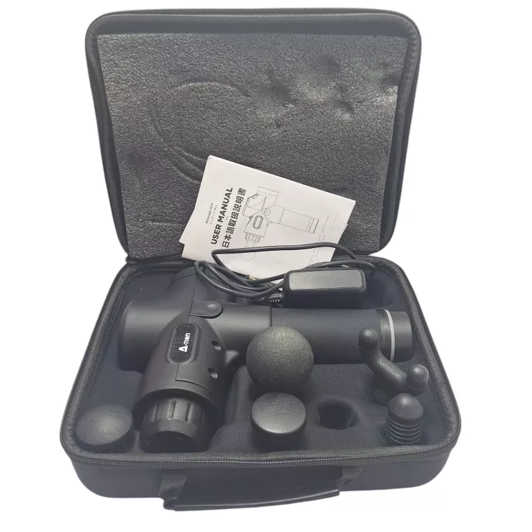 ACTION PISTOLET DO MASAŻU PLECÓW CIAŁA STÓP MASAŻER MASSAGE GUN