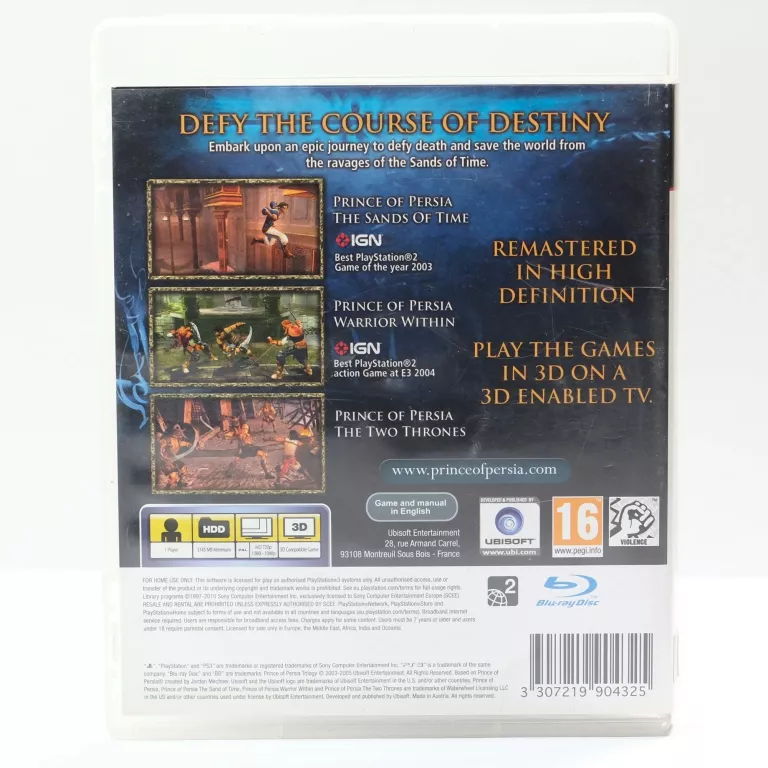 PS3 PRINCE OF PERSIA TRILOGY