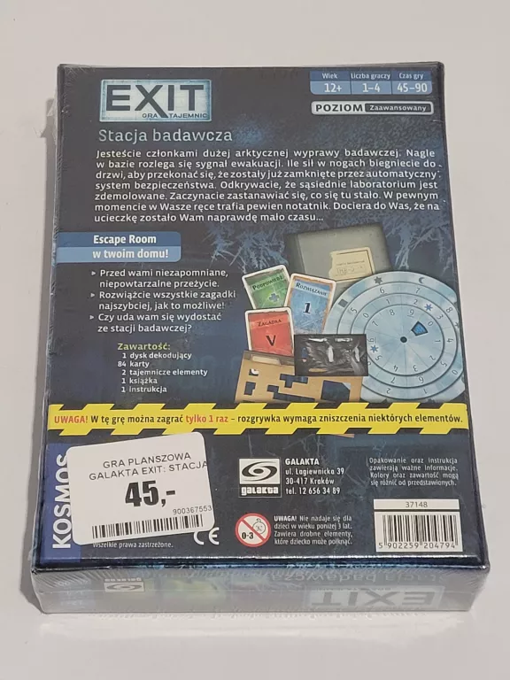 GRA PLANSZOWA GALAKTA EXIT: STACJA BADAWCZA