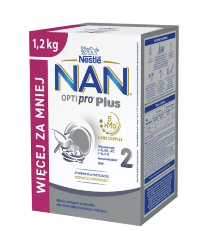 MLEKO NESTLÉ NAN OPTIPRO PLUS 2, HMO 1,2 KG