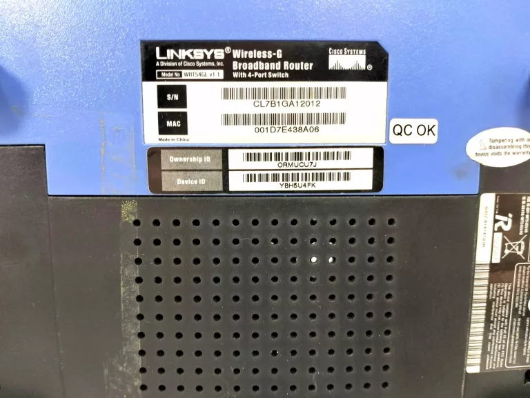 ROUTER LINKSYS WRT54GL + ZASILACZ