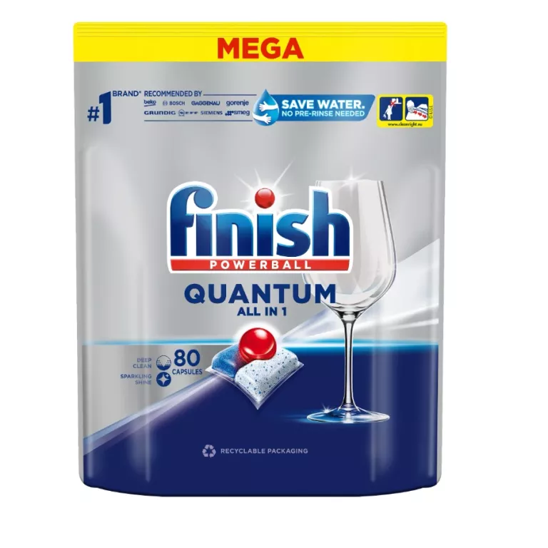 FINISH QUANTUM FRESH KAPSUŁKI DO MYCIA NACZYŃ W ZMYWARCE - 80 SZTUK 590825