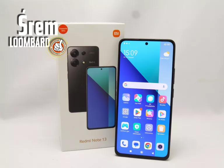 TELEFON XIAOMI REDMI NOTE 13 8GB/256GB, KARTONIK