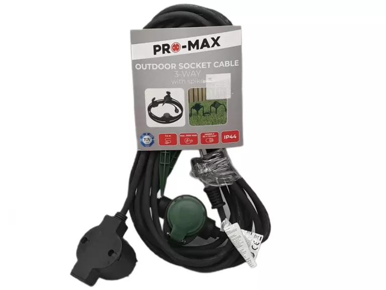 PRZEDŁUŻACZ ZEWNĘTRZNY OUTDOOR PRO-MAX 3500W 7,5M