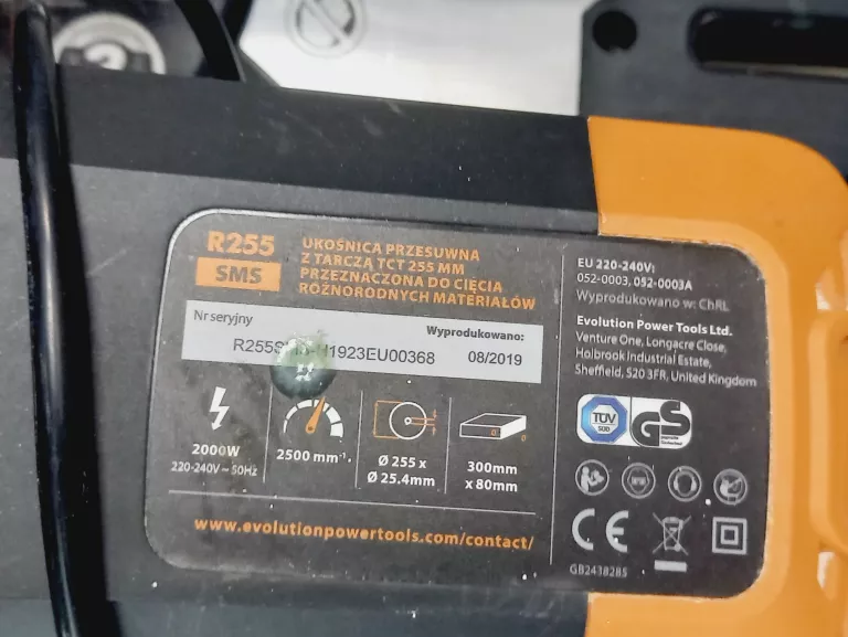 PIŁA UKOŚNICA EVOLUTION R255SMS #OPIS
