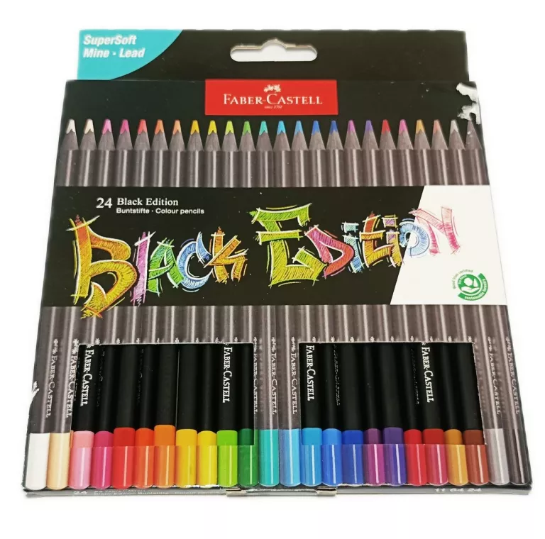 KREDKI FABER-CASTELL BLACK EDITION - 24 SZTUKI