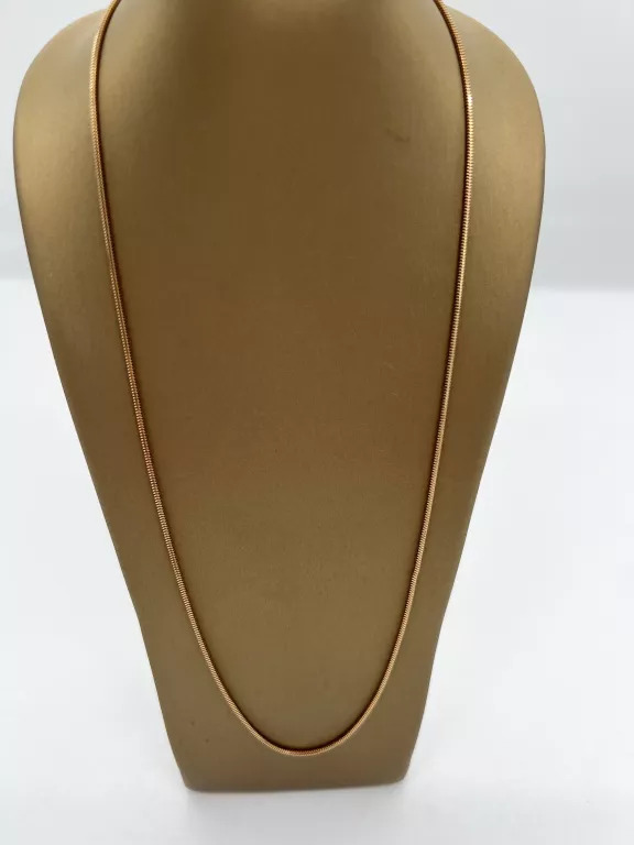 ŚLICZNY ZŁOTY ŁAŃCUSZEK ŻMIJKA 585/3,59G/48CM