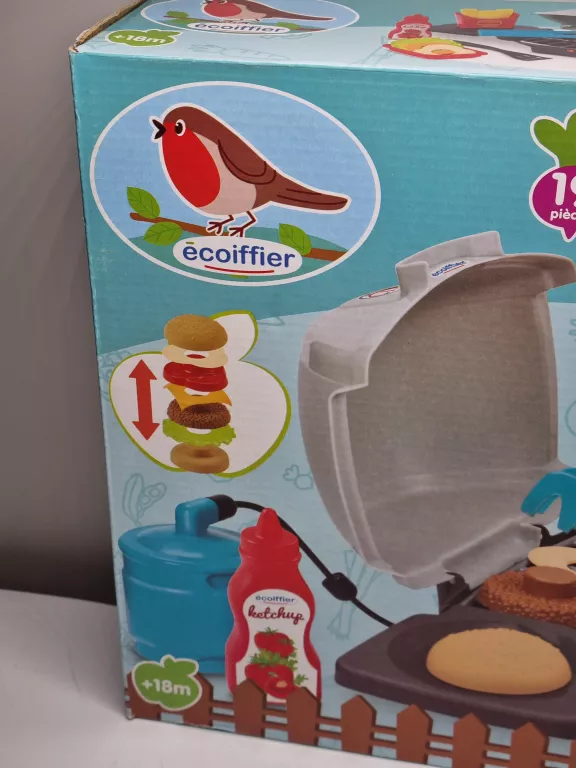 ecoiffier-zestaw-grillowy-grill-w-pudelku-akcesoria-4665-stan-11323-2