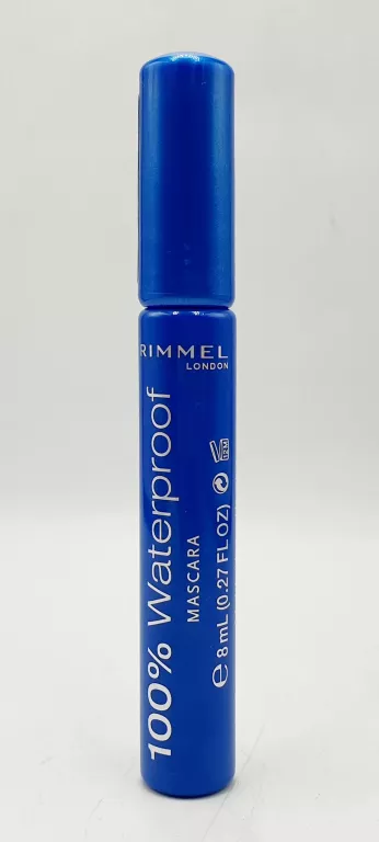 RIMMEL 100% WATERPROOF MASCARA TUSZ DO RZĘS 001 CZARNY
