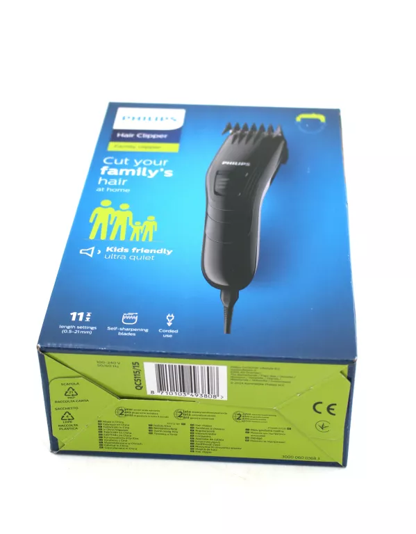 MASZYNKA DO WŁOSÓW DLA DZIECI DOROSŁYCH PHILIPS QC5115/15