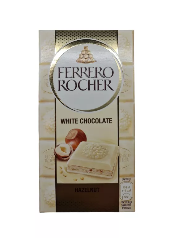 FERRERO ROCHER WHITE CZEKOLADA BIAŁA Z ORZECHAMI 90G