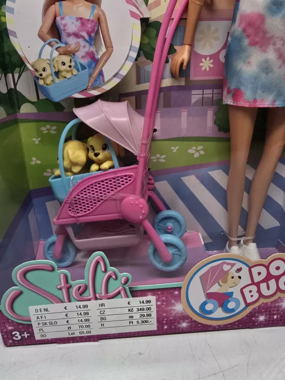 LALKA STEFFI DOG BUGGY