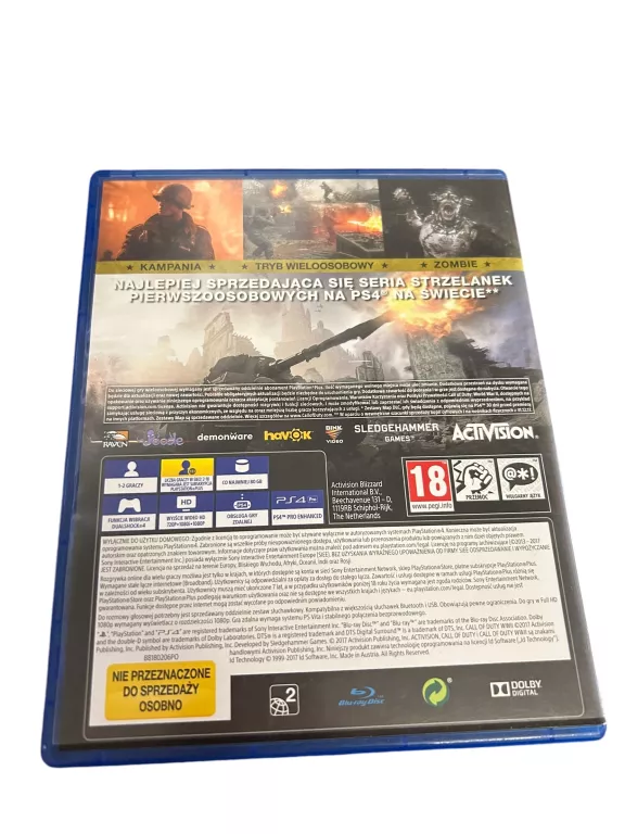 CALL OF DUTY: WWII PLAYSTATION 4 (PS4) (3146/24W)