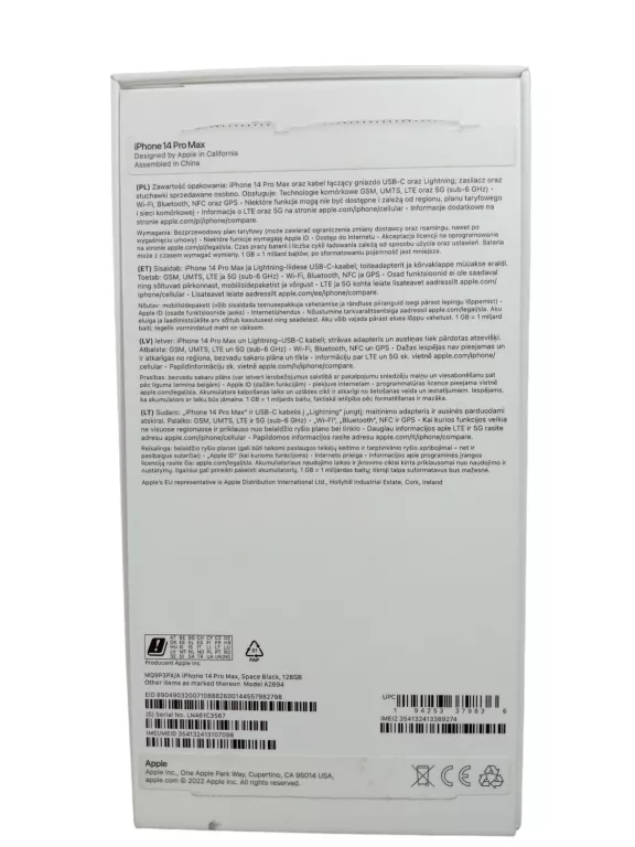 TELEFON IPHONE 14 PRO MAX KOMPLET