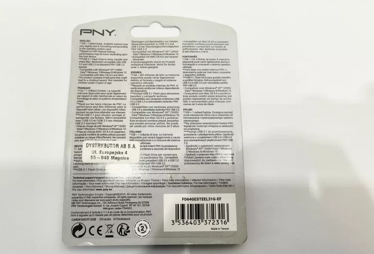 PENDRIVE USB 3.1 ELITE STEEL PNY 64GB SZYBKI#IGŁA