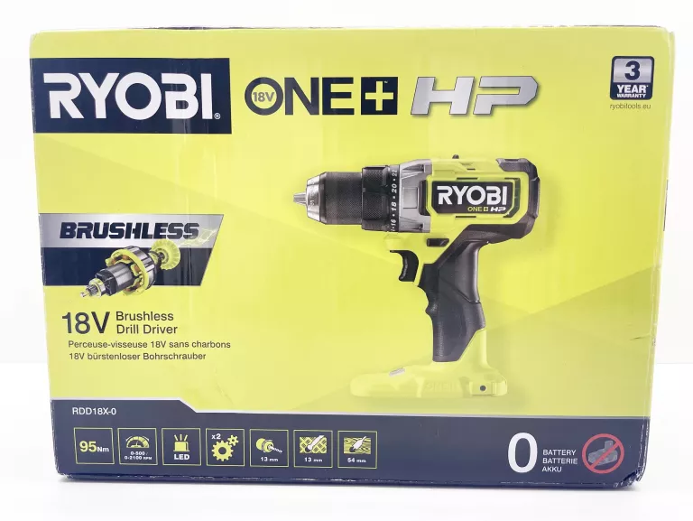 RYOBI WIERTARKO WKRĘTARKA BEZSZCZOTKOWA 18V RDD18X-0