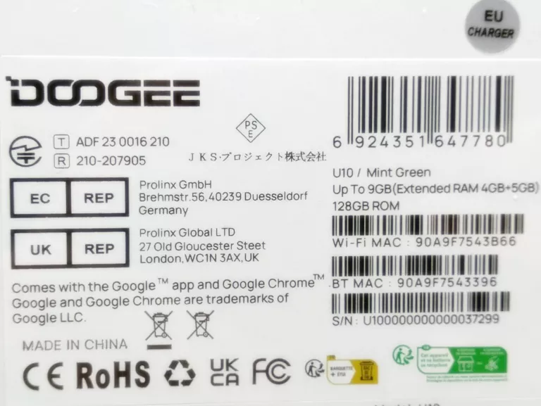 TABLET DOOGEE U10 4/128GB