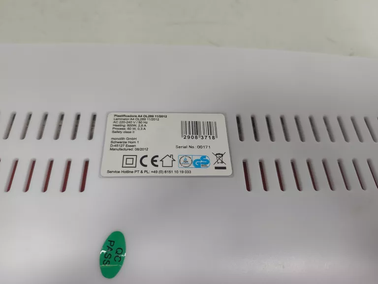 LAMINATOR A4 QUIGG OL289