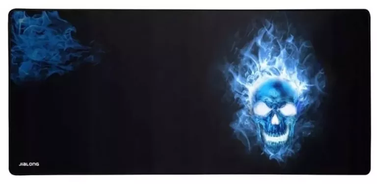 PODKŁADKA POD MYSZ JIALONG XXL SPEED 40X90 CM CZARNA / CZASZKA