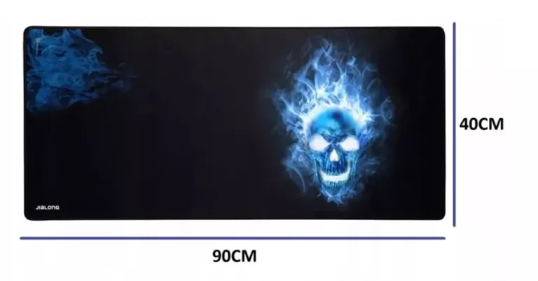 PODKŁADKA POD MYSZ JIALONG XXL SPEED 40X90 CM CZARNA / CZASZKA