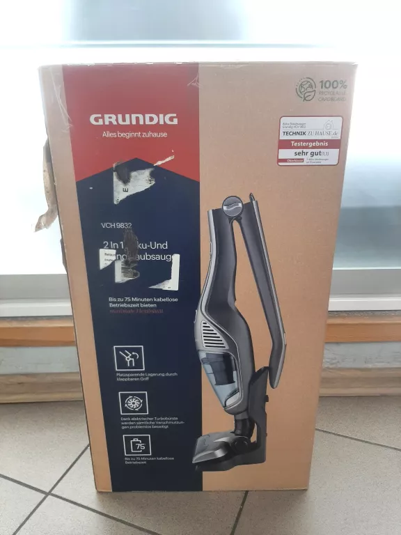 ODKURZACZ GRUNDIG VCH 9832 AKUMULATOROWY 2IN1