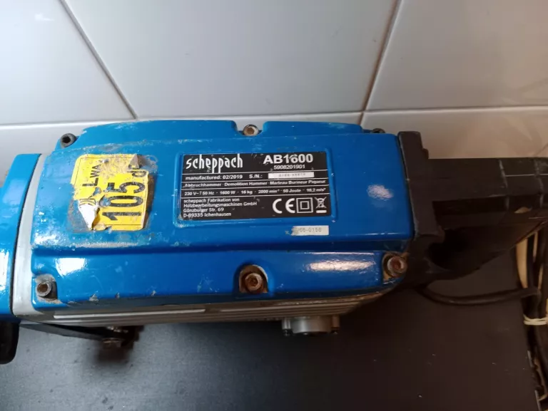 MŁOT WYBURZENIOWY SCHEPPACH AB1600 HEX 50J 1600W