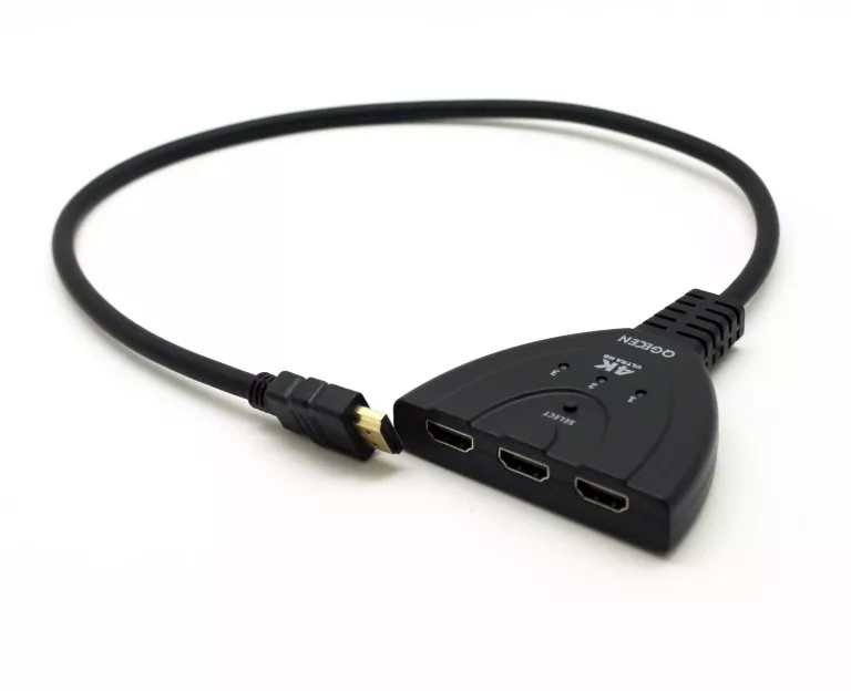 HDMI 4K SWITCH, QGECEN 3-PORT HDMI ROZDZIELACZ