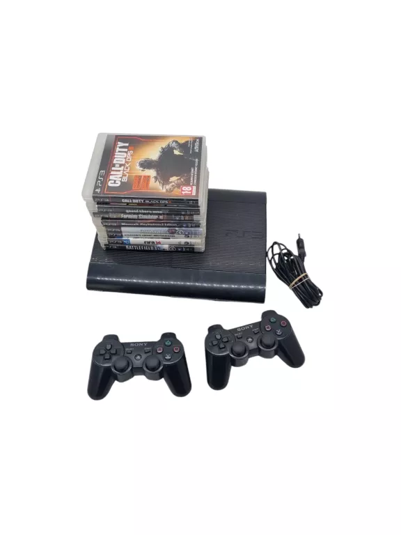 KONSOLA PLAYSTATION 3 SLIM 40GB GRY / 2X PAD - OKAZJA!