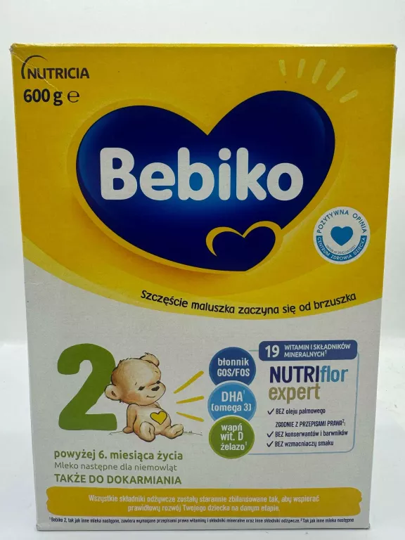 BEBIKO 2 MLEKO NASTĘPNE DLA NIEMOWLĄT POWYŻEJ 6. MIESIĄCA ŻYCIA 600 G