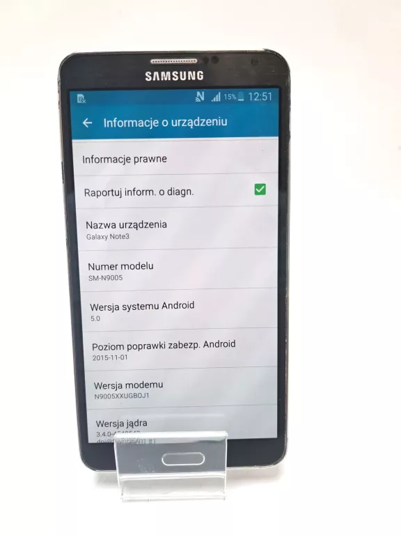 SMARTFON SAMSUNG GALAXY NOTE 3 GB / 32 GB 4G (LTE) CZARNY