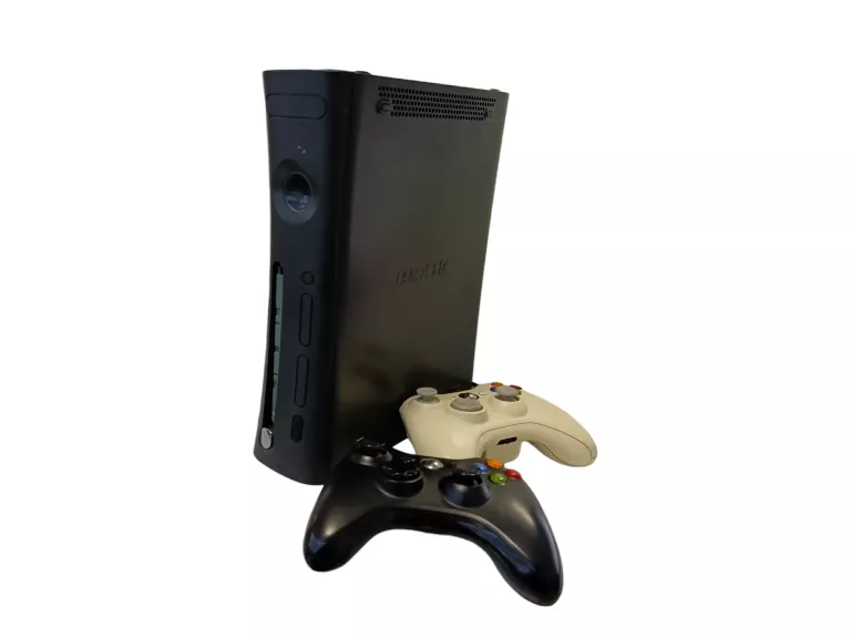 KONSOLA XBOX 360 SLIM + ZASILACZ + DWA PADY Z AKUMULATORKAMI
