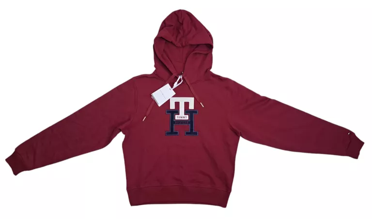 BLUZA DAMSKA TOMMY HILFIGER MONOGRAM TH HOODIE WW0WW37441 ROZM S