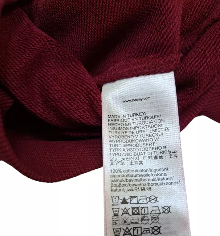 BLUZA DAMSKA TOMMY HILFIGER MONOGRAM TH HOODIE WW0WW37441 ROZM S