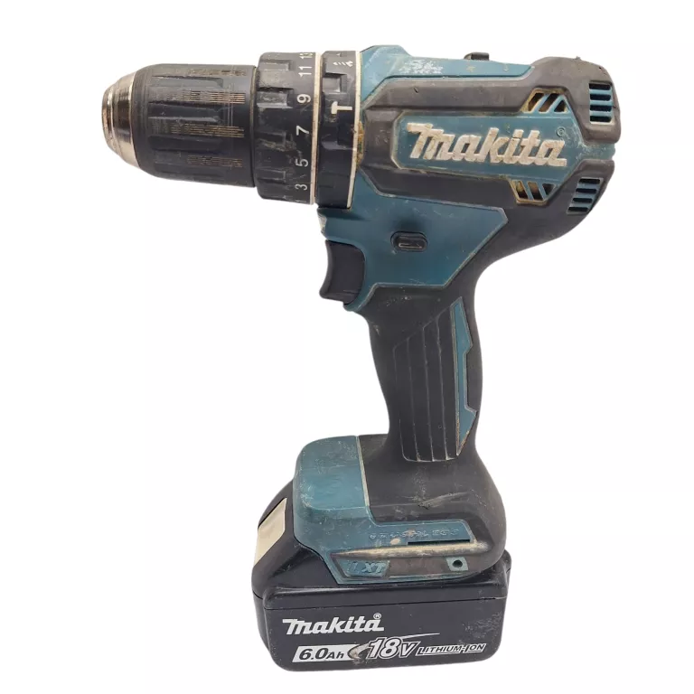 MAKITA DHP487Z WIERTARKO-WKRĘTARKA UDAROWA AKUMULATOROWA + AKU 6.0 AH