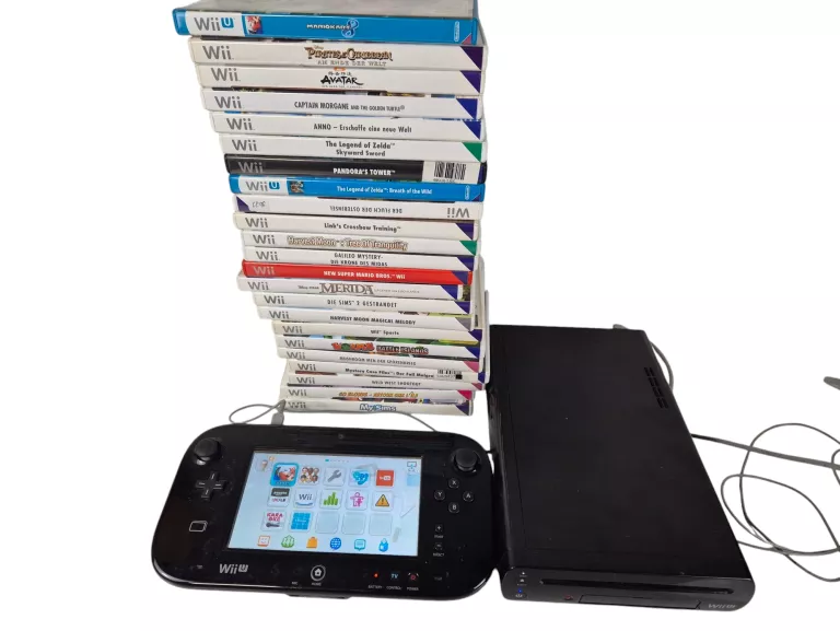 KONSOLA NINTENDO WII U 32GB POTĘŻNY ZESTAW GIER