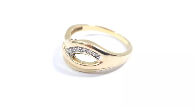 ZŁOTY PIERŚCIONEK Z CYRKONIAMI P333/R15/2.75G