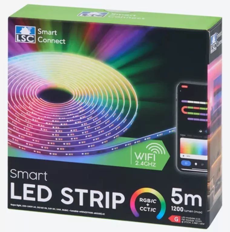 FLEXIBLE LED STRIP GRUNDIG TAŚMA LED 5 METRÓW